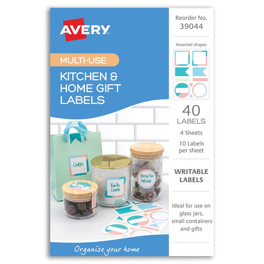 Avery Kitchen & Home Gift Labels Pastel