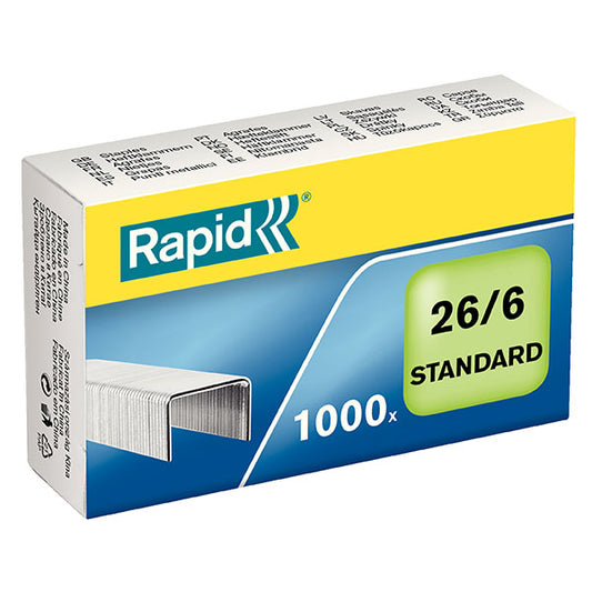 Rapid Staple 26/6 1000 Pack