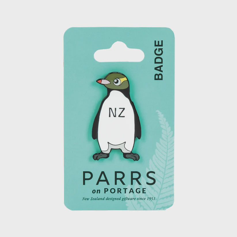 Badge Penguin With NZ