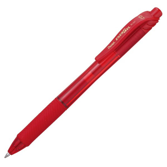 Pentel Gel Ink Retract Pen 07 Red