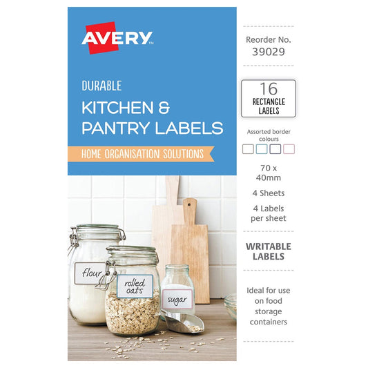 Avery Kitchen & pantry Labels 70*40mm