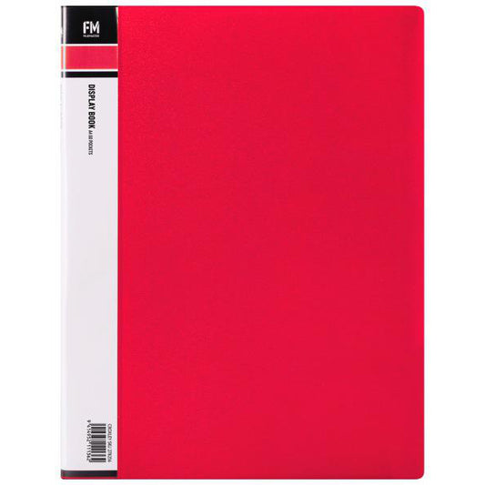 Display Book Fm A4 60 Pckt Red