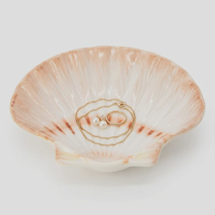 Ceramic Jewellery Bowl - Scallop