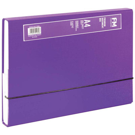 Fm Premium Document Box A4 Purple
