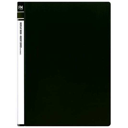 Display Book Fm Ins Cover 20 Pckt Black