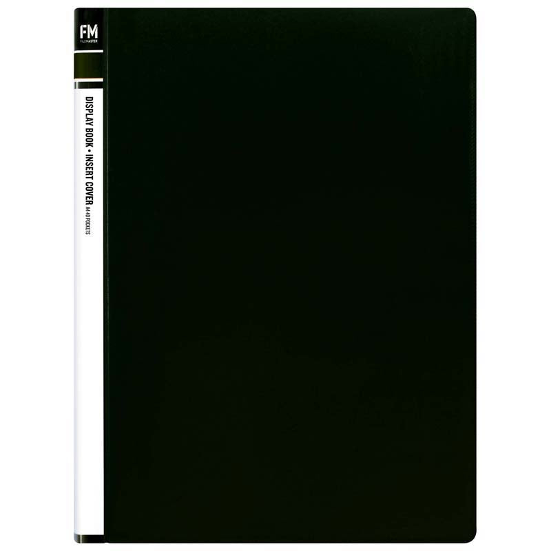 Display Book Fm Ins Cover 40 Pckt Black