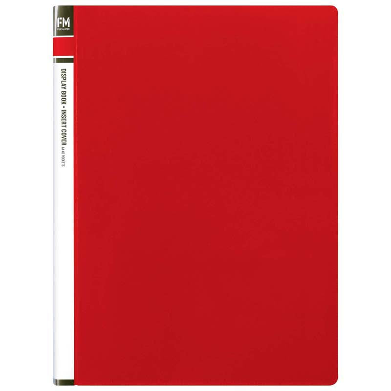 Display Book Fm Ins Cover 40 Pckt Red