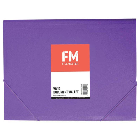 A4 Document Wallet Purple