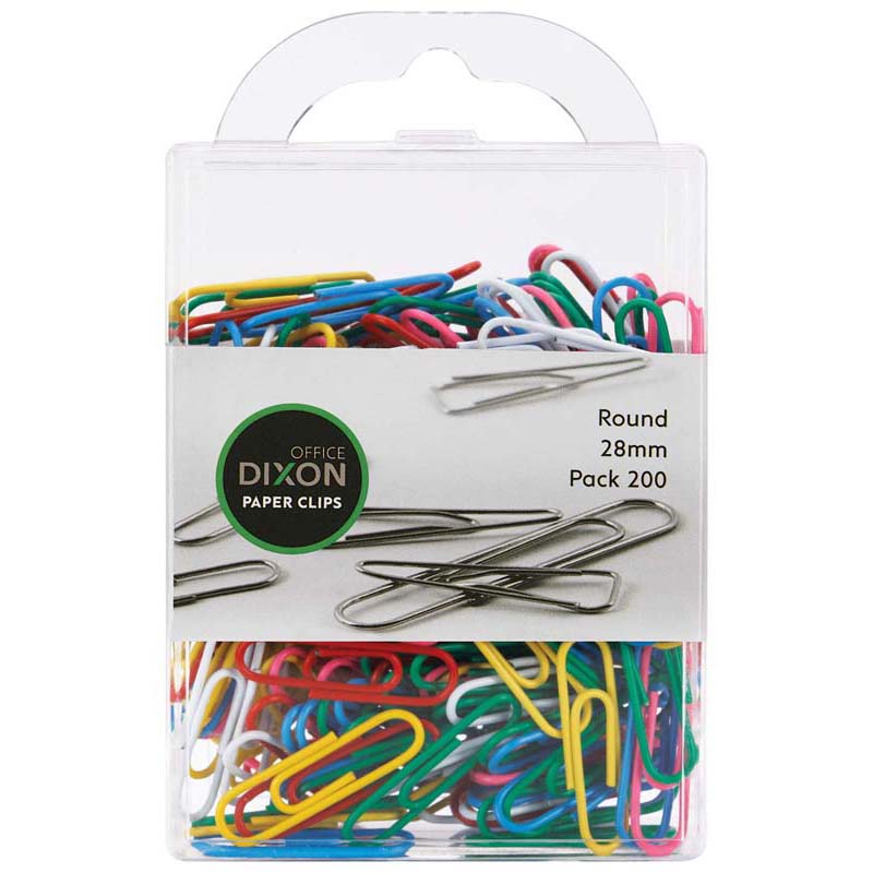 Dixon Paper Clips Round  Pack 200