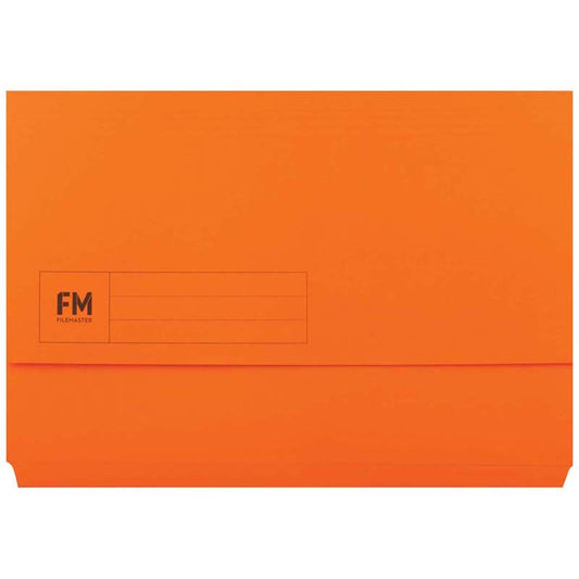 Document Wallet Fm Foolscap Orange