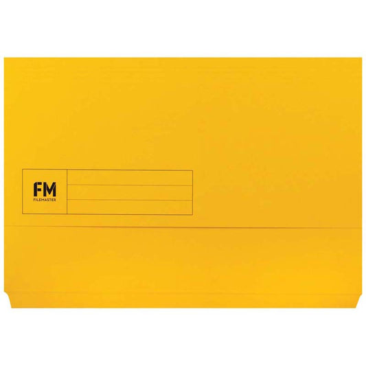 Document Wallet Fm Foolscap Yellow
