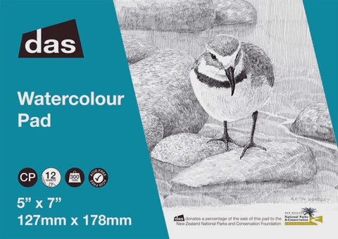 Watercolour Pad Das 300gsm  C/P 5''X7'' 12 Sheets
