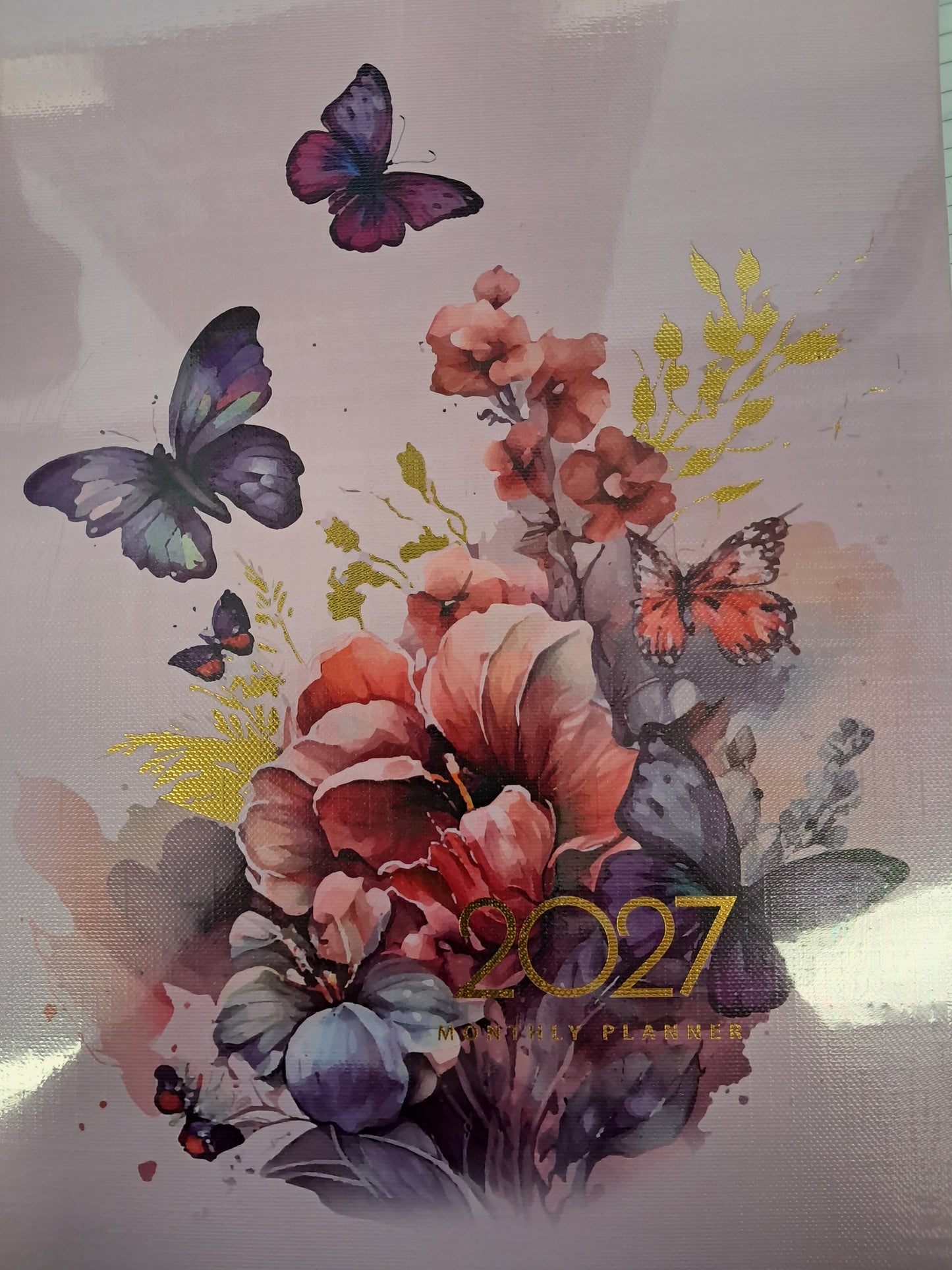 Collins Diary Designer A4 Monthly Planner Butterflies 2027