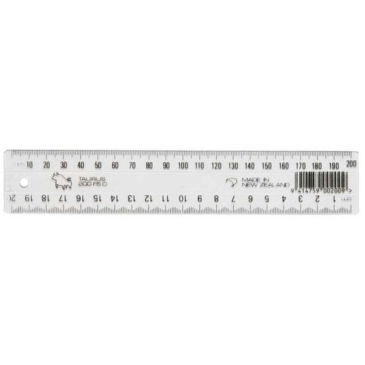 Ruler Taurus Clear 20Cm