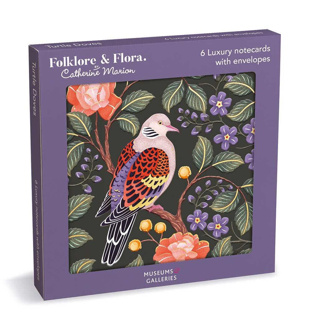 Turtle Doves Luxury Notecards 6pk