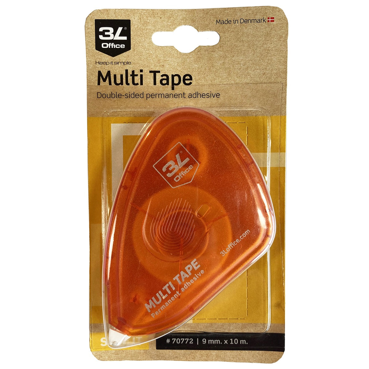 3L Multi Tape Permanent 9mm x 10Mtr
