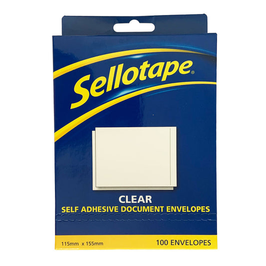 Sellotape Labelopes Clear 115X155 100Pc