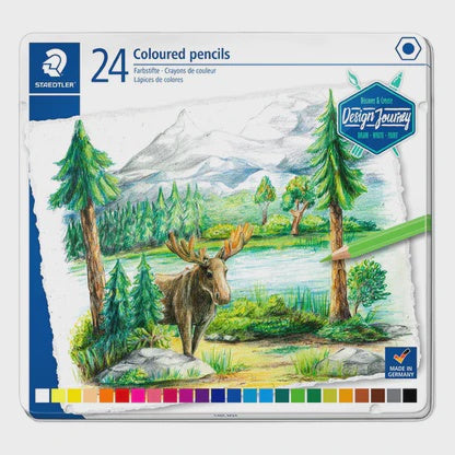 Coloured Pencils Tin 24  Pce