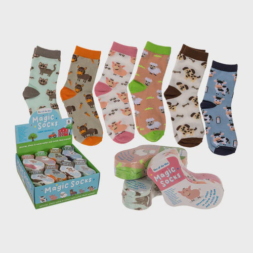 Out of the Blue Magic Kids Farm Animal Socks Assorted