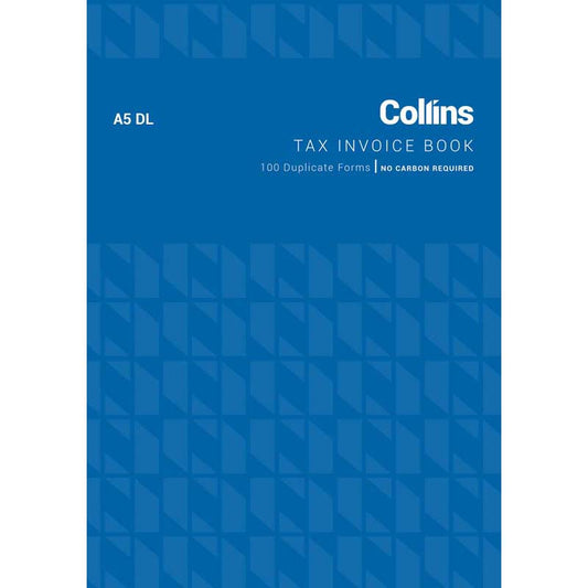 Invoice Book Collins A5 Dl 100Lf Ncr