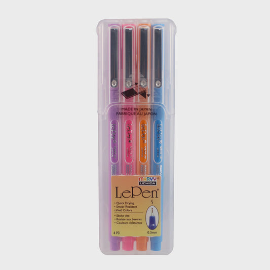 Marvy LePenn Pen Brilliant Colours (4 pce)