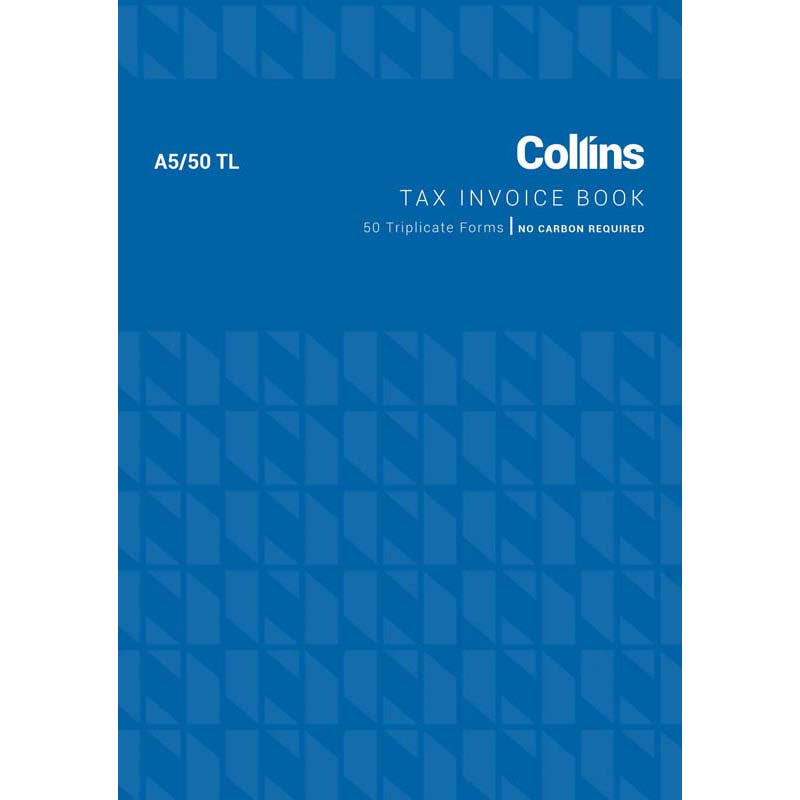 Invoice Book Collins A5/50 Tl 50Lf Ncr