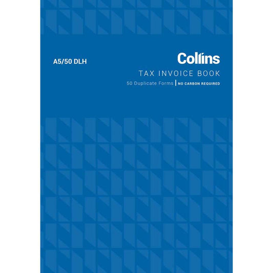 Invoice Book Collins A5/50 Dlh 50Lf Ncr