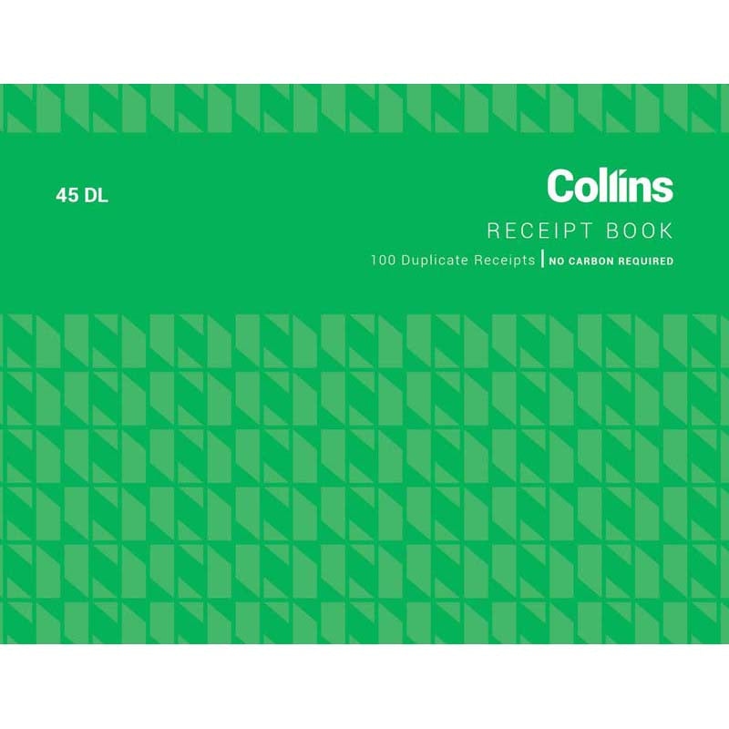 Receipt Book Collins 45 Dl 100Lf Ncr