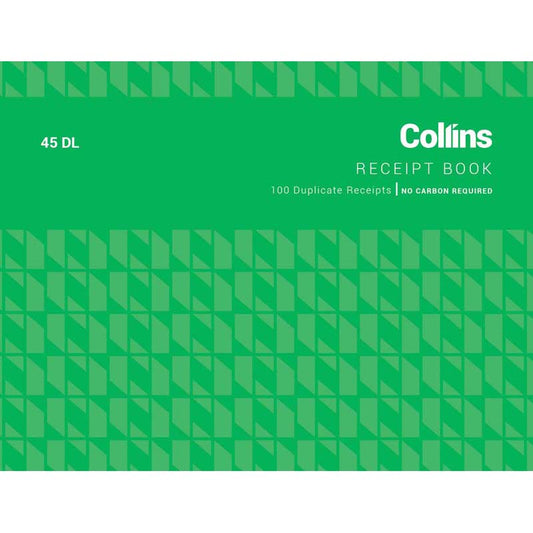 Receipt Book Collins 45 Dl 100Lf Ncr