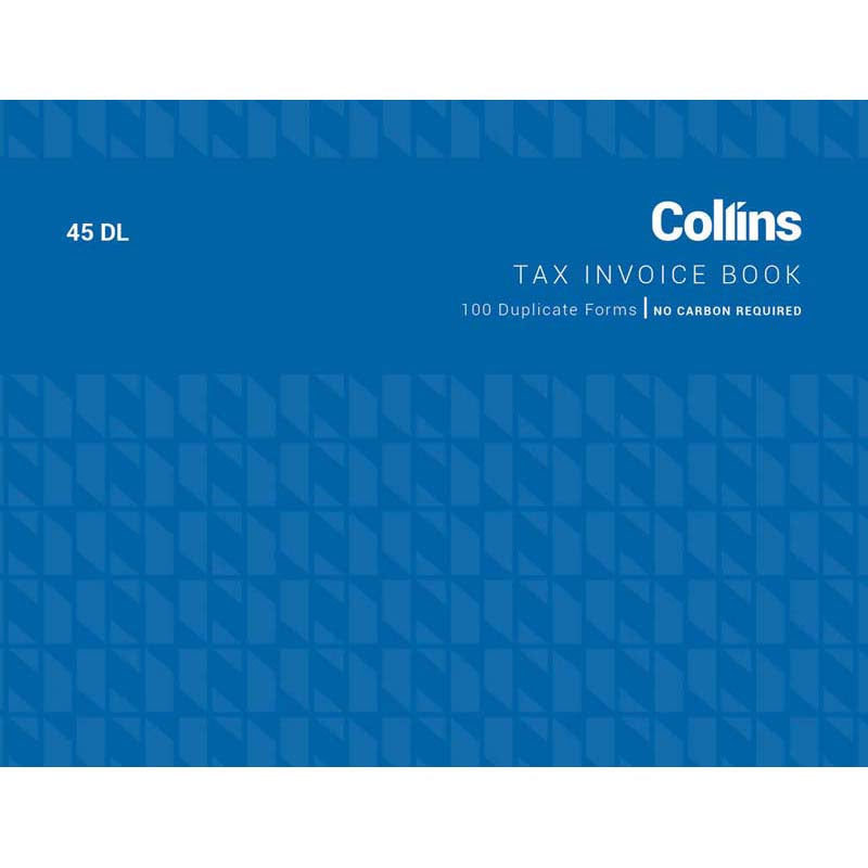 Invoice Book Collins 45 Dl 100Lf Ncr