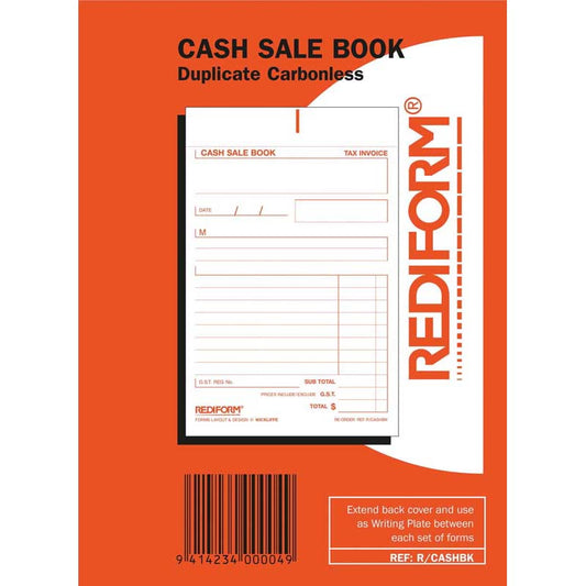 Cash Sale Book Rediform Dup 50Lf Ncr