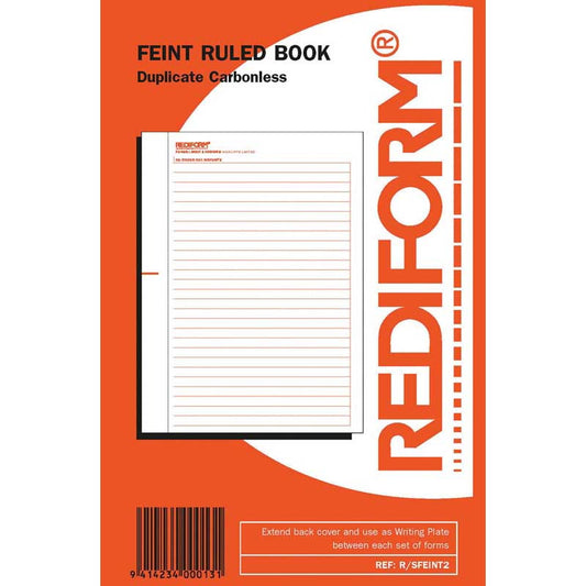 Feint Ruled Book Rediform Dup 50Lf