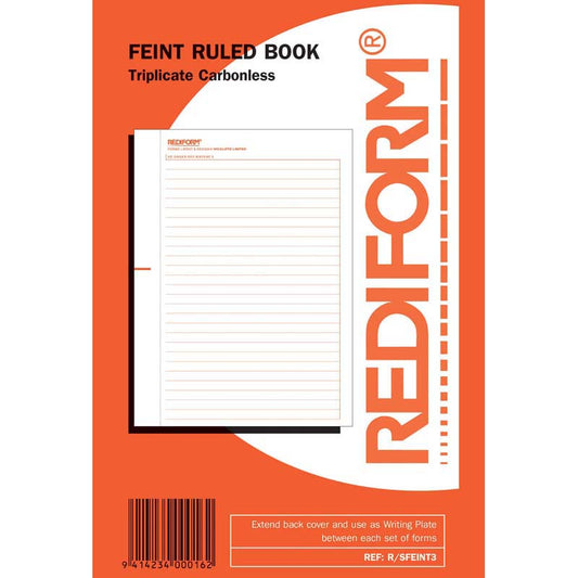 Feint Ruled Book Rediform Trip 50Lf