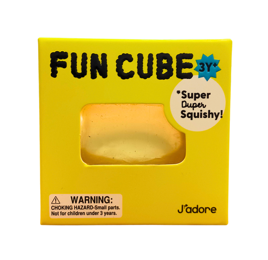 J'adore Fun Cube Squishy - Yellow