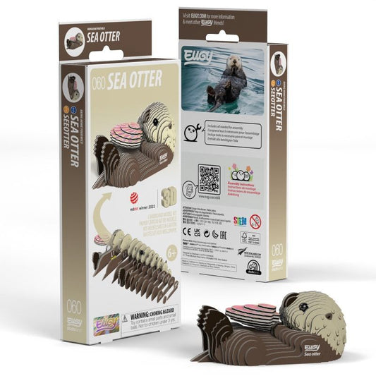 Sea Otter 3D Cardboard Model Kit