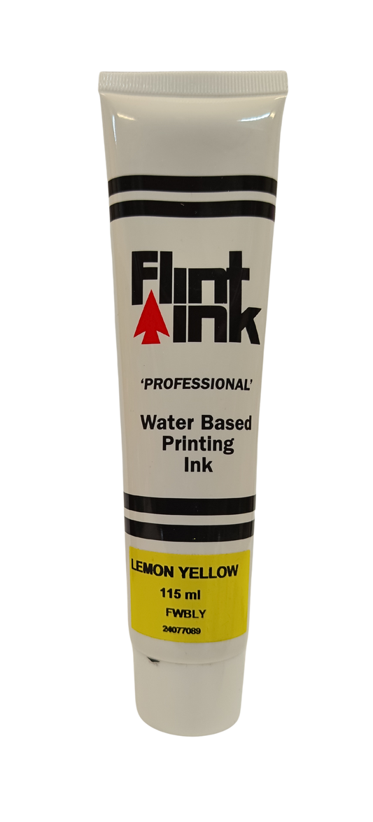 Flint Water Based Printing Ink 115ml - Lemon Yellow