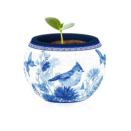 Pintoo Flowerpot Puzzle - Oriental Birds
