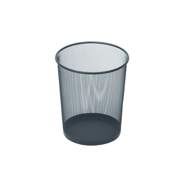 Metal Mesh Waste Bin 10L Black