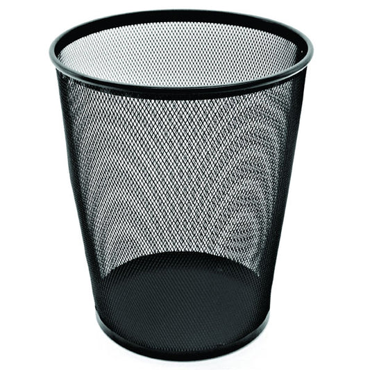 Metal Mesh Waste Bin 19L Black