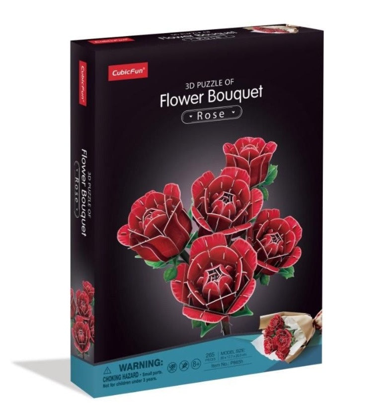 CubicFun 3D Puzzle Flower Bouquet Rose Bouquet