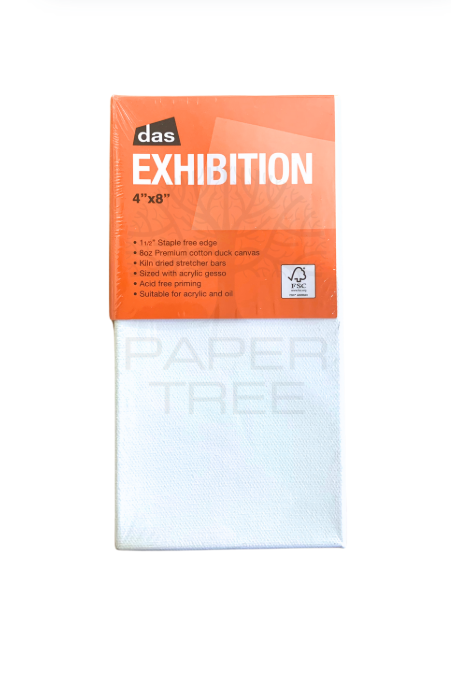 Das Exhibition 1.5" Stretched Canvas 4x8"