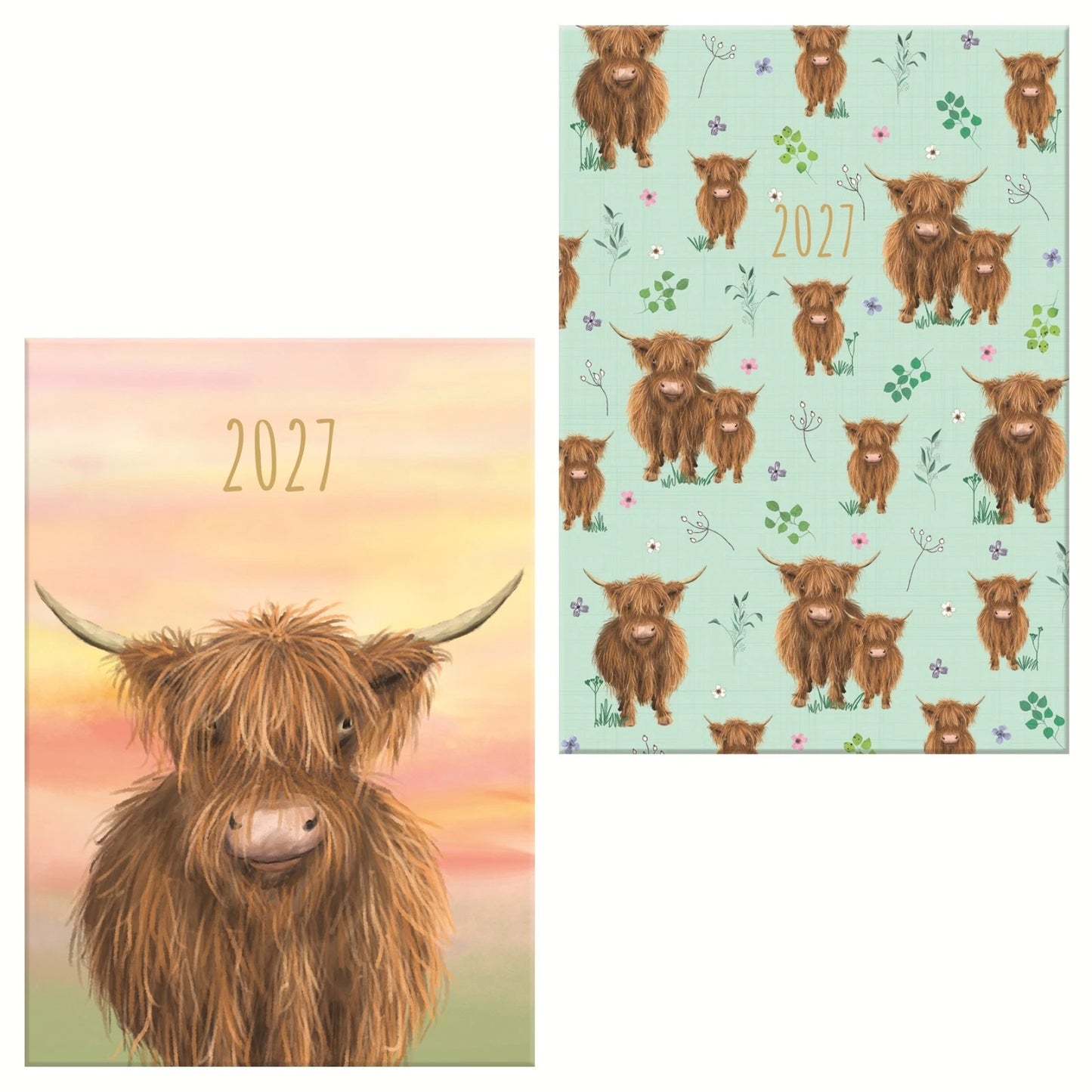 Diary Fashion A5 WTV Highland Cow 2027