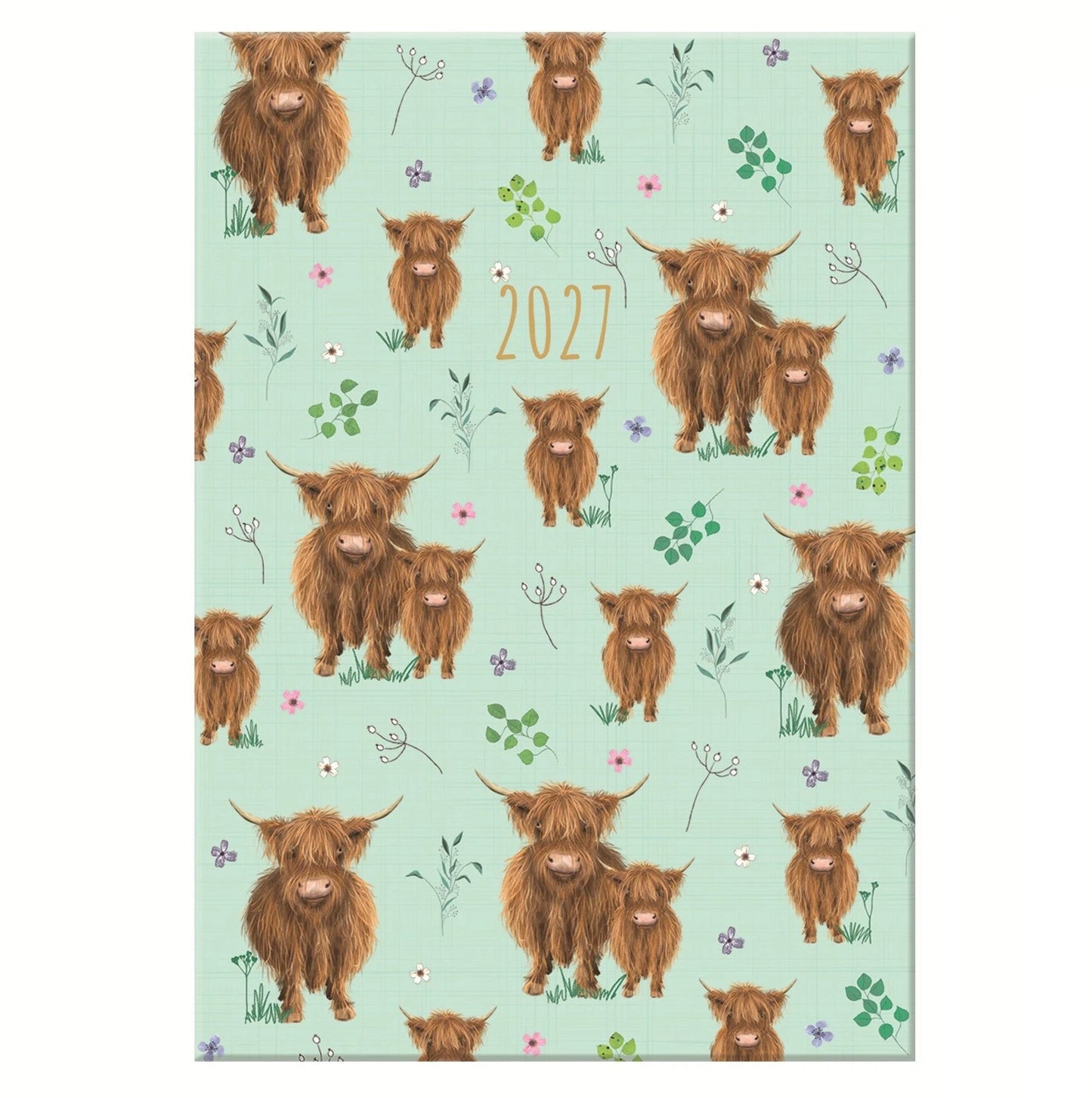 Diary Fashion A5 WTV Highland Cow 2027