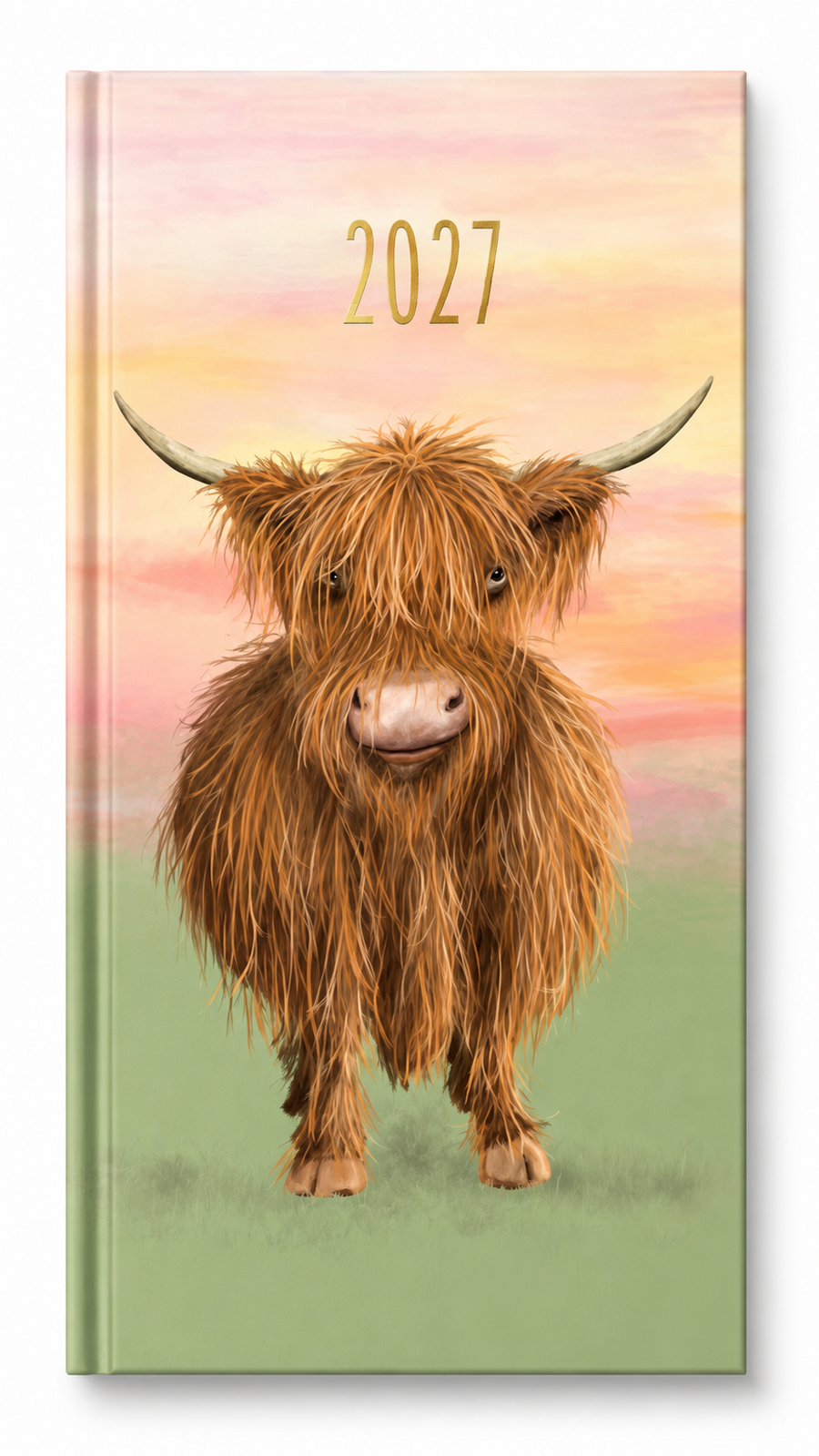 Diary Fashion Slim WTV Highland Cow 2027