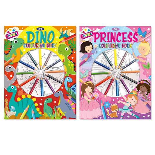 Colouring Book & Pencils