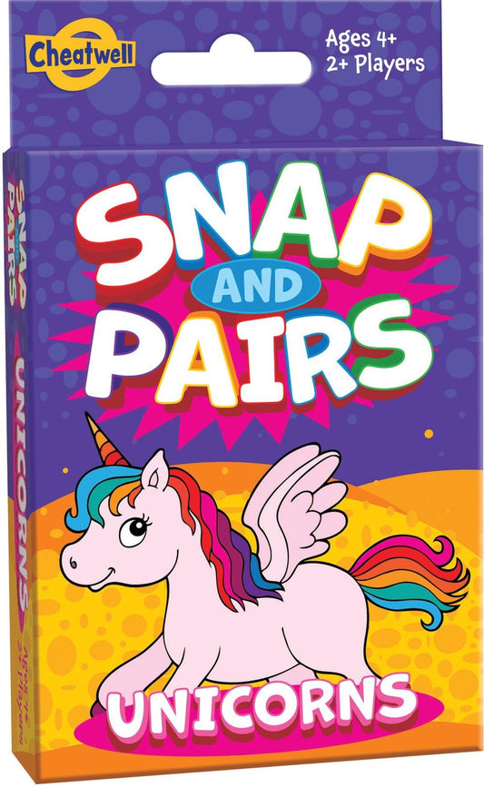 Cheatwell Snap and Pairs: Unicorns Card Games