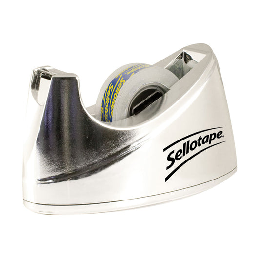 Sellotape Chrome Tape Dispenser 33Mm