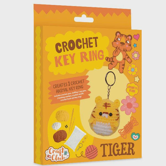 Craft Club Tiger Crochet Keyring