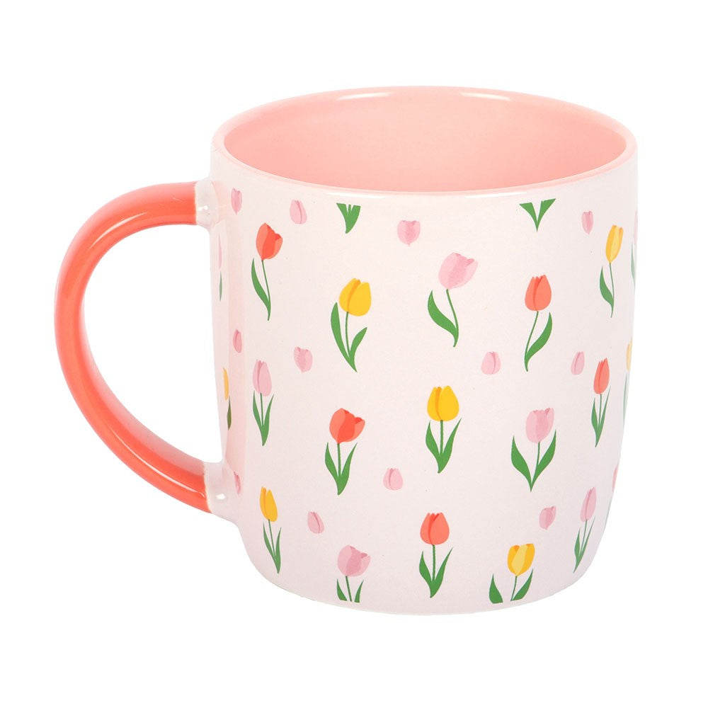 Tulip Print Ceramic Mug