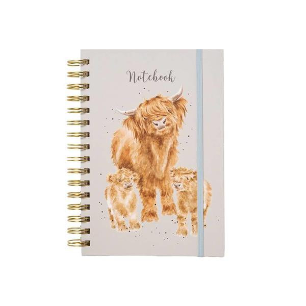 Wrendale Spiral Notebook A5 Highland Cow